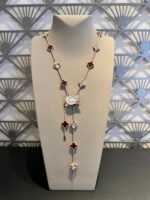 CLOVER 20 MOTIFS LASER CARNELIAN NECKLACE - Image 7