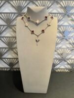 CLOVER 20 MOTIFS LASER CARNELIAN NECKLACE - Image 8