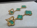 CLOVER MALACHITE 3 MOTIFS GOLD - Image 5