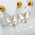 BUTTERFLY MOP DIAMOND EARRINGS - Image 2