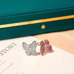 TWIN BUTTERFLY DIAMOND RING - Image 6