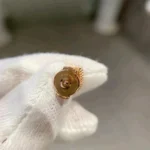 HEART CARNELIAN STUD EARRINGS - Image 6