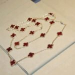 CLOVER 20 MOTIFS CARNELIAN NECKLACE - Image 4