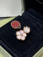LUCKY 3 MOTIF ROSE GOLD RING - Image 5