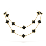 CLOVER 20 MOTIFS ONYX NECKLACE - Image 2