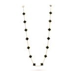 CLOVER 20 MOTIFS ONYX NECKLACE - Image 4