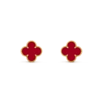 CLOVER MEDIUM 1 MOTIFS CARNELIAN EARRINGS