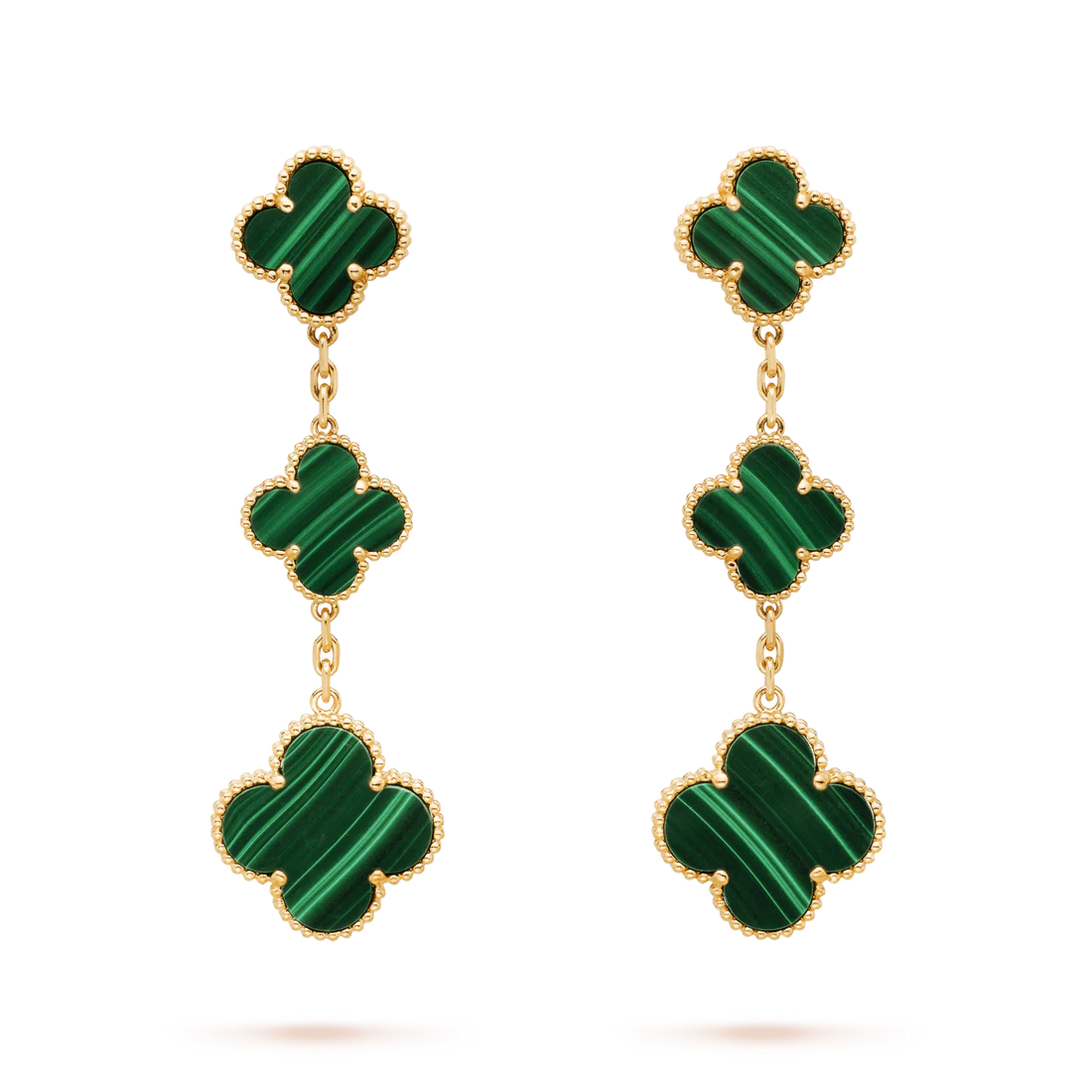 1627136 CLOVER MALACHITE 3 MOTIFS GOLD - Image 1