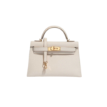 Her.mès Bag | Kelly Mini White Hand Bag