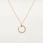 JUSTE NECKLACE PINK GOLD DIAMONDS