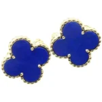 CLOVER MINI 9.5MM TURQUOISE EARRINGS - Image 7