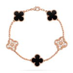 CLOVER 5 MOTIF ONYXS BRACELET COLLECTION - Image 3