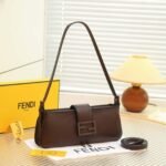 Fendi Shoulder Bag | Dark Brown - Image 4