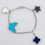 LUCKY SPRING SILVER BRACELET 4 MOTIF - Image 3