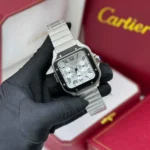 Car.tier Watch | Santos de Car.tier Stainless Steel Silvered - Image 4