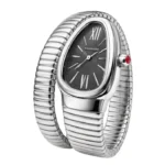 Bvl.gari Watch | Serpenti Tubogas Steel Black Opaline Dial - Image 2