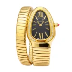 Bvl.gari Watch | Serpenti Tubogas Yellow Gold Diamond