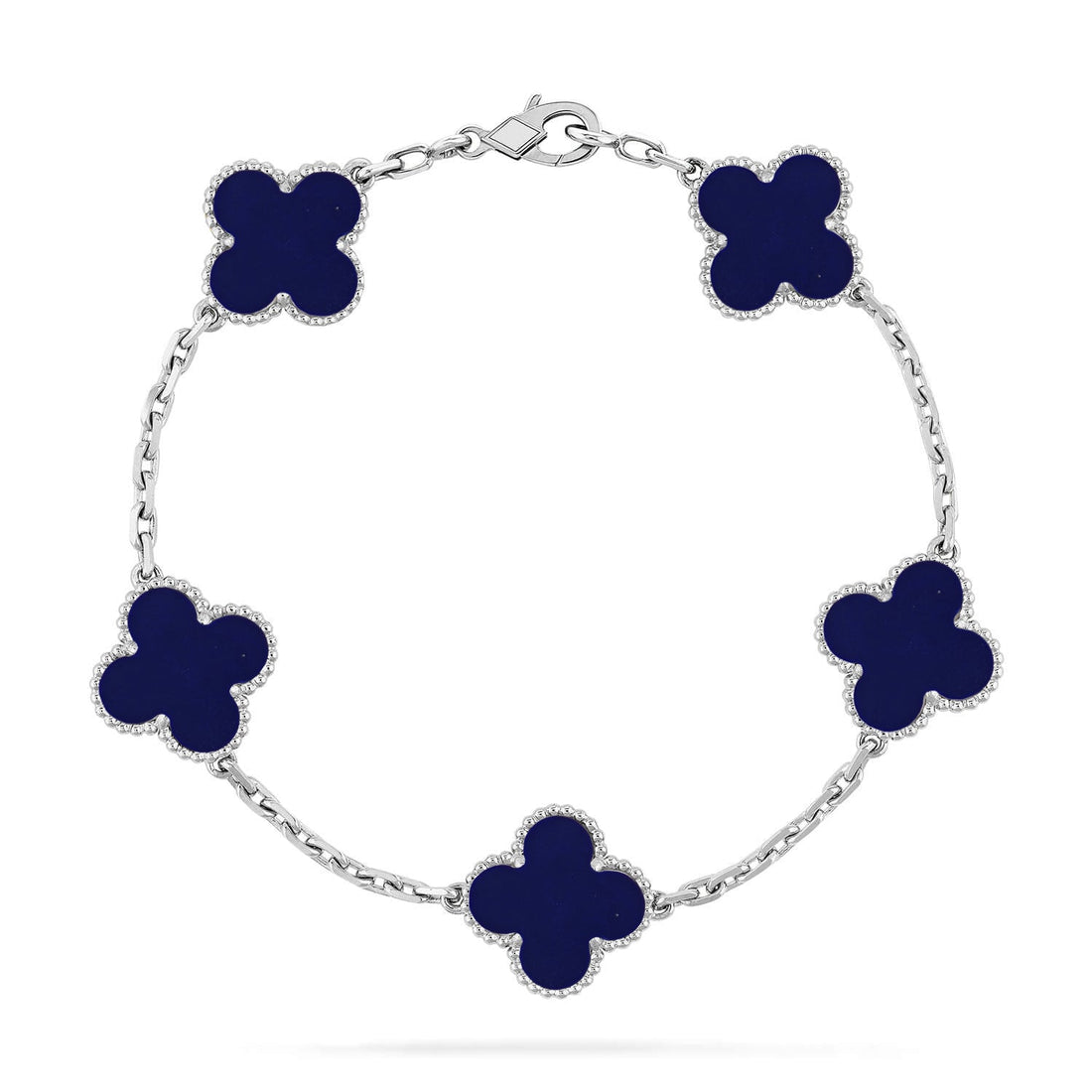 94c2558a604b8dbcbafdfbe57abae0e6 (2) CLOVER 5 MOTIF LAPIS LAZULI BRACELET COLLECTION - Image 1