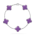 CLOVER 5 MOTIF VIOLET BRACELET COLLECTION - Image 5