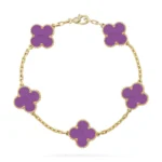 CLOVER 5 MOTIF VIOLET BRACELET COLLECTION