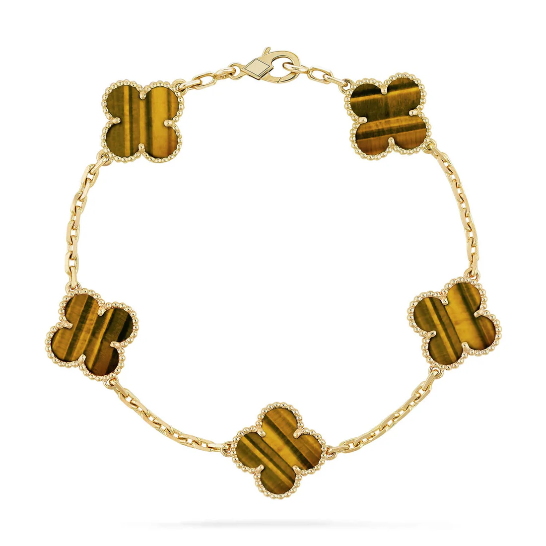 94f993012a0d89f64139ae94d2dfa548_c0112e26-4250-428c-91a4-6fb040d26fc2 CLOVER 5 MOTIFS TIGER EYE BRACELET COLLECTION - Image 1