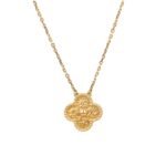 CLOVER 15MM BRONZING NECKLACE