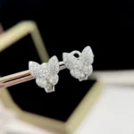 BUTTERFLY ALL DIAMOND EARRINGS - Image 3
