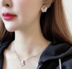 BUTTERFLY ALL DIAMOND EARRINGS - Image 7