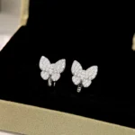 BUTTERFLY ALL DIAMOND EARRINGS - Image 8
