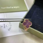 CLOVER PURPLE VIOLET RING - Image 7