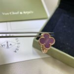 CLOVER PURPLE VIOLET RING - Image 4