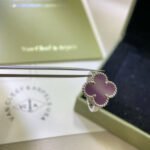 CLOVER PURPLE VIOLET RING - Image 8