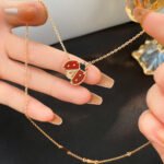 LUCKY CARNELIANS LADYBUG NECKLACE - Image 6