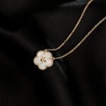 LUCKY WHITE MOP PLUM BLOSSOM NECKLACE - Image 6