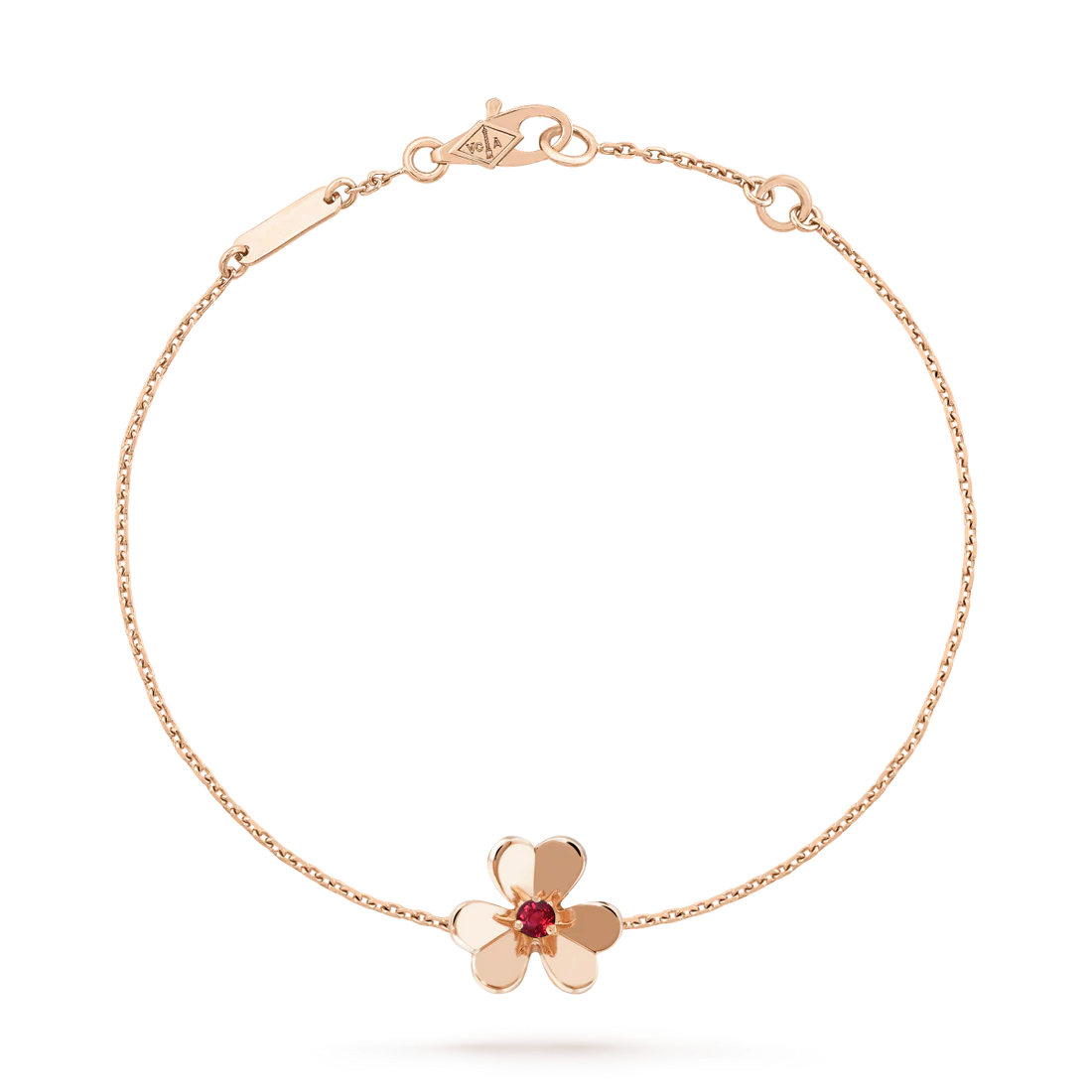 IMG_6956_d17e5200-2c5d-4978-861f-19189a02ac00 FRIVOLE GOLD FLOWER PINK MALACHITE BRACELET - Image 1