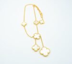 CLOVER MOTHER OF PEARL NECKLACE 6 MOTIF - Image 4