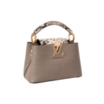 L.ouis V.uitton Bag | Capucines Steeple Grey Python - Image 3