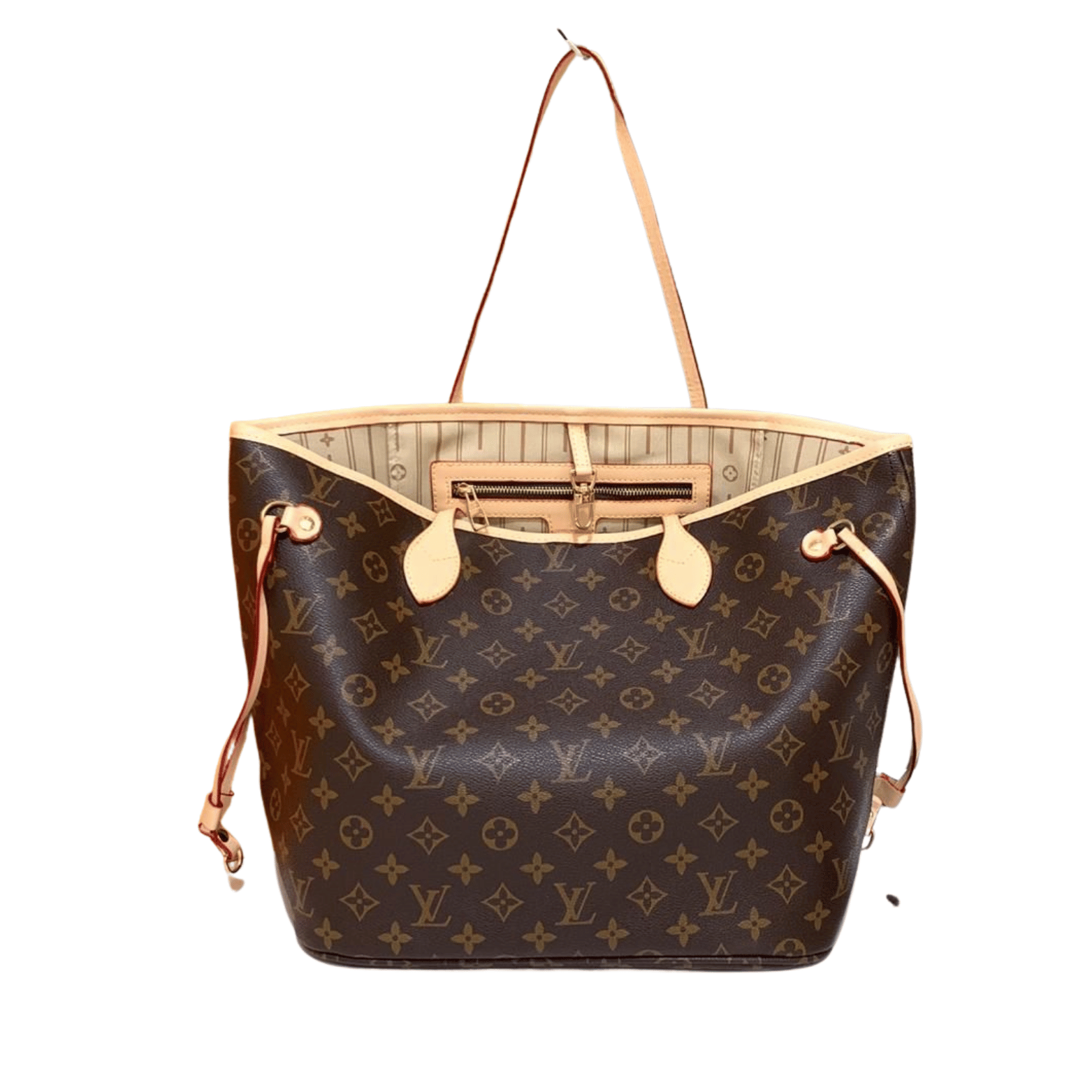 Untitleddesign-2025-11-30T015716.119 L.ouis V.uitton | Neverfull Tote Brown Hand bag - Image 1