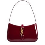 Saint Laurent | Le 5 À 7 Mini Patent-leather Shoulder Bag In A Dark Red Or Burgundy Color