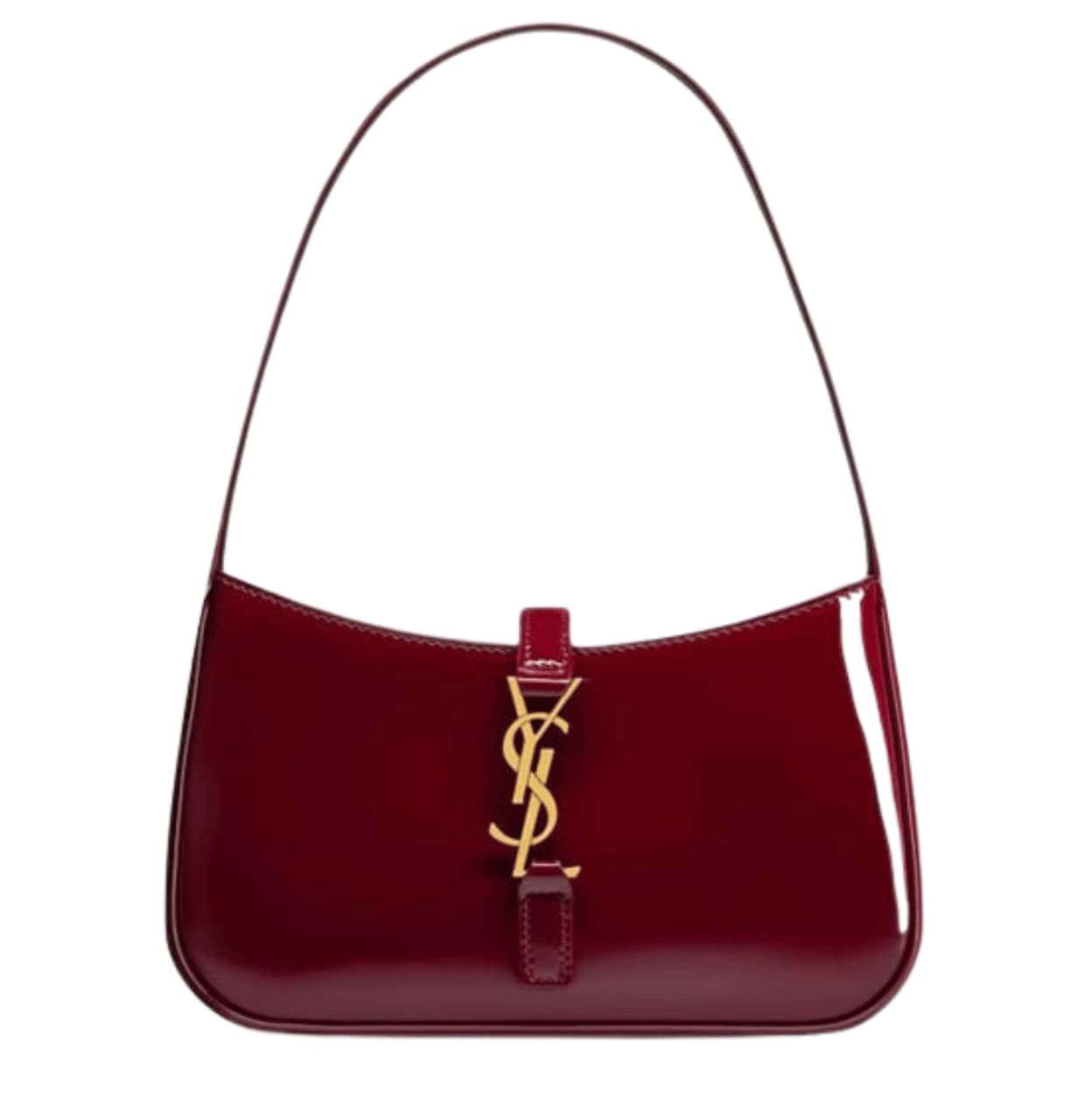 WhatsApp_Image_2025-11-24_at_12.11.16_PM_1 Saint Laurent | Le 5 À 7 Mini Patent-leather Shoulder Bag In A Dark Red Or Burgundy Color - Image 1