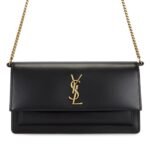 Saint Laurent | Sunset Bag.made From Smooth Or Crocodile-embossed Calfskin Leather