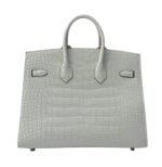 Her.mes | Birkin 25 Handbag Pale Grey - Image 2