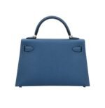 Her.mès | Mini Kelly 20 Sellier Handbag In A Deep Blue Hue With Gold Hardware - Image 2