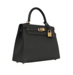 Her.mes | | Kelly 28 Sellier Handbag In Black Epsom Leather With Gold Hardware - Image 2