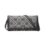 Tory Burch | T Monogram Jacquard Wallet Crossbody In The Color Tory Navy