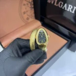 Bvl.gari Watch | Serpenti Tubogas Yellow Gold Diamond - Image 3