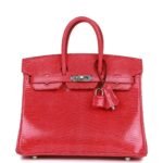 Her.mès Bag | Birkin 25 Rose Extreme Lizard