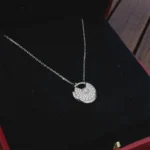 AMULETTE SILVER FULL DIAMOND NECKLACE - Image 3