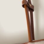 M.iu M.iu |  Beau canvas and leather bag Beige/brandy - Image 5