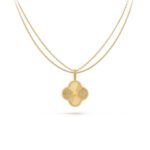 CLOVER 25MM PEDANT NECKLACE GOLD - Image 2